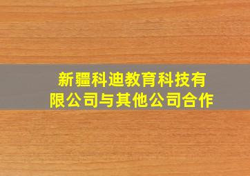 新疆科迪教育科技有限公司与其他公司合作