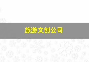 旅游文创公司