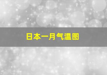 日本一月气温图