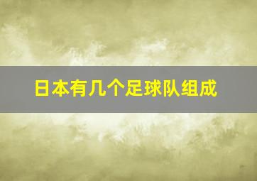 日本有几个足球队组成