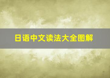 日语中文读法大全图解