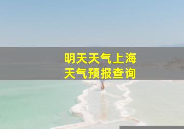 明天天气上海天气预报查询