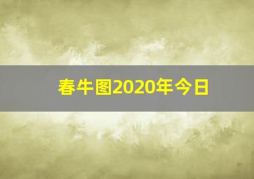 春牛图2020年今日