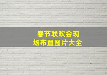 春节联欢会现场布置图片大全