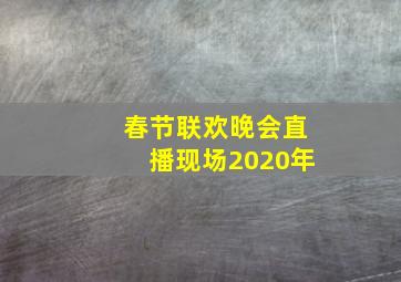 春节联欢晚会直播现场2020年