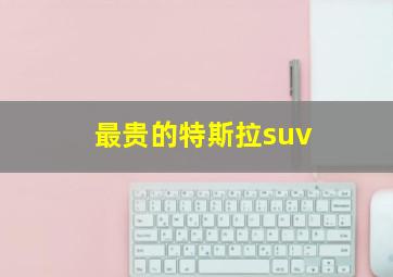 最贵的特斯拉suv