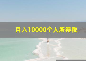 月入10000个人所得税