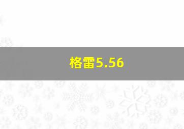 格雷5.56