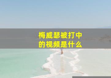 梅威瑟被打中的视频是什么