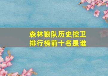 森林狼队历史控卫排行榜前十名是谁