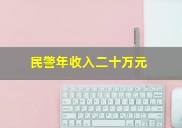 民警年收入二十万元