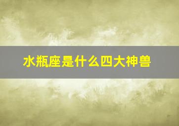 水瓶座是什么四大神兽