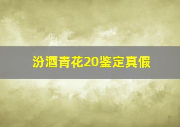 汾酒青花20鉴定真假