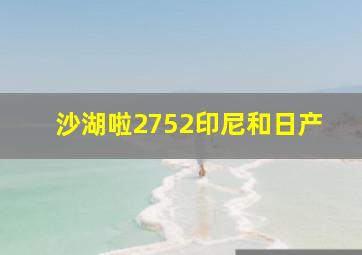 沙湖啦2752印尼和日产