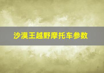 沙漠王越野摩托车参数