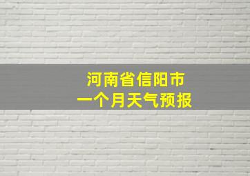 河南省信阳市一个月天气预报