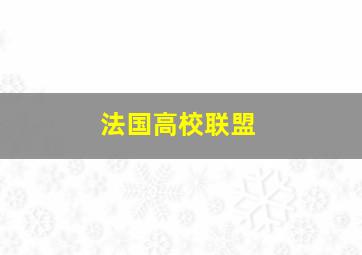 法国高校联盟