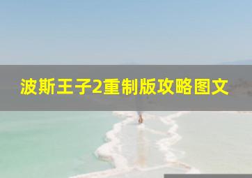 波斯王子2重制版攻略图文