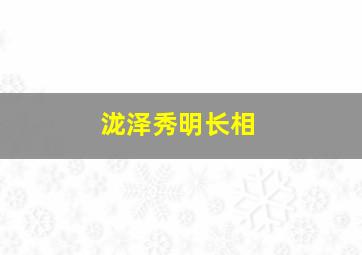 泷泽秀明长相