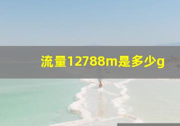 流量12788m是多少g