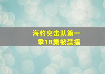 海豹突击队第一季18集被禁播