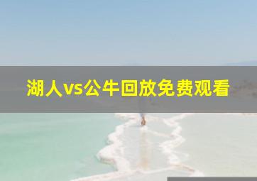 湖人vs公牛回放免费观看