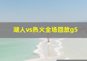 湖人vs热火全场回放g5