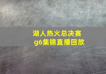 湖人热火总决赛g6集锦直播回放