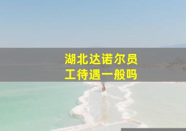 湖北达诺尔员工待遇一般吗