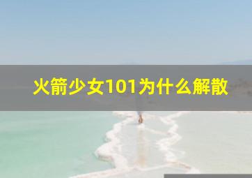 火箭少女101为什么解散