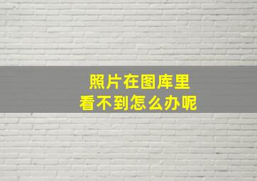 照片在图库里看不到怎么办呢