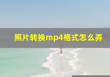 照片转换mp4格式怎么弄