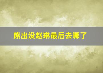 熊出没赵琳最后去哪了