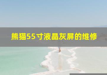 熊猫55寸液晶灰屏的维修