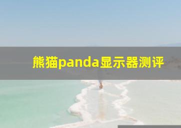 熊猫panda显示器测评