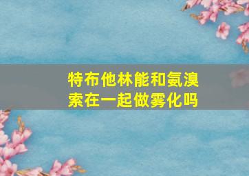 特布他林能和氨溴索在一起做雾化吗