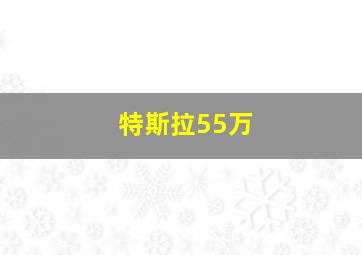 特斯拉55万