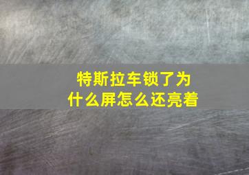 特斯拉车锁了为什么屏怎么还亮着