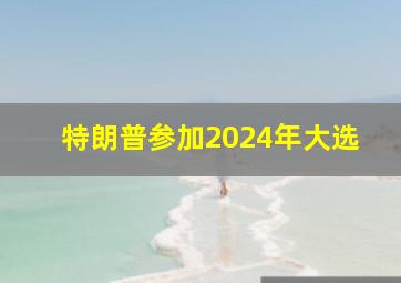 特朗普参加2024年大选