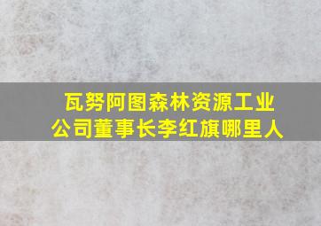 瓦努阿图森林资源工业公司董事长李红旗哪里人