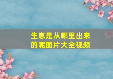 生崽是从哪里出来的呢图片大全视频