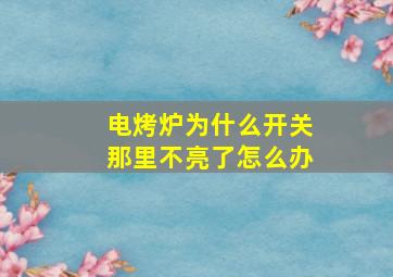 电烤炉为什么开关那里不亮了怎么办