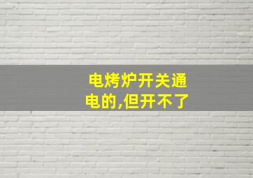 电烤炉开关通电的,但开不了