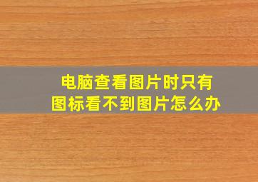 电脑查看图片时只有图标看不到图片怎么办