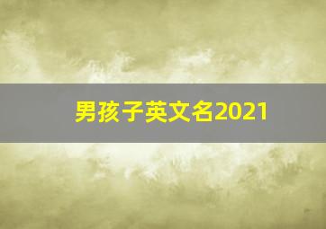 男孩子英文名2021