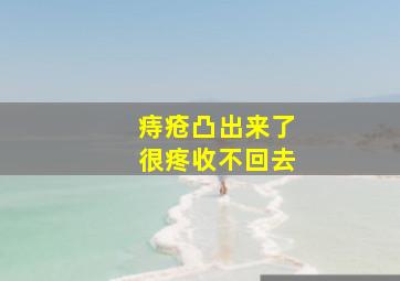 痔疮凸出来了很疼收不回去