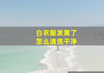 白衣服发黄了怎么清洗干净