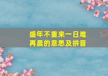 盛年不重来一日难再晨的意思及拼音