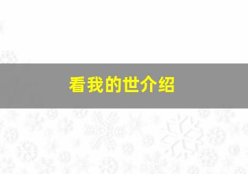 看我的世介绍