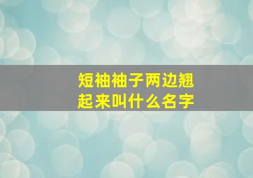 短袖袖子两边翘起来叫什么名字